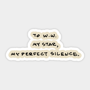 To WW Sticker